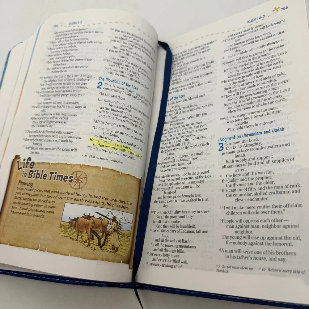 NIV Adventure Bible for Kids Blue Leathersoft New International version